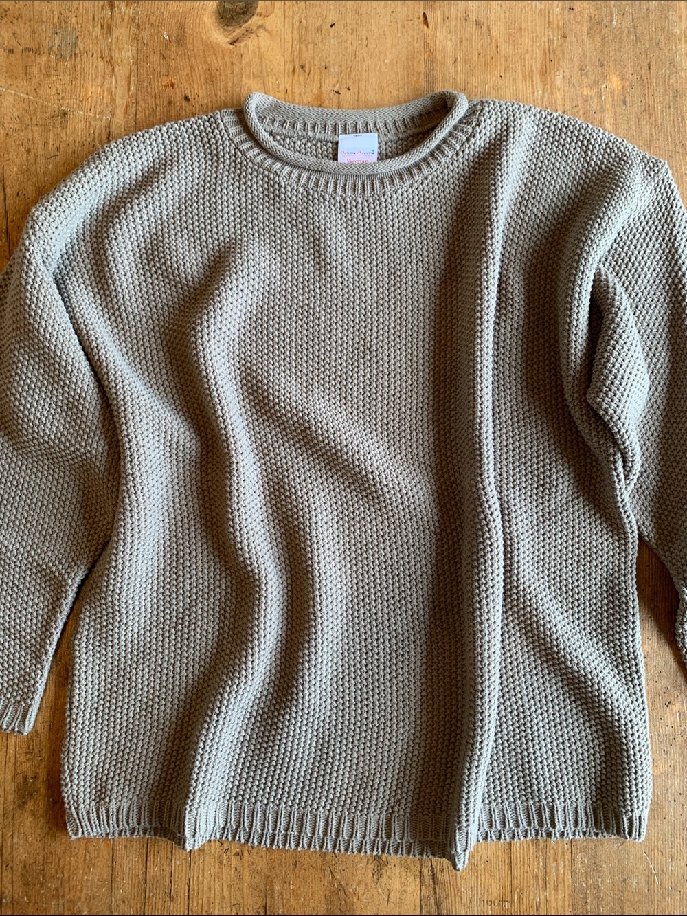 Vintage Bobbie Brooks Classic Crewneck Sweater in Taupe